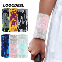 LOOGDEEL 1 pz protezione da polso sportiva protezione da polso a pressione lavorata a maglia uomo donna basket badminton fitness cinturino da polso per sollevamento pesi