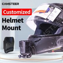 Per SHOEI X14 AGV K1 ARAI HJC Camsteer Casco ABS personalizzato Supporto per mento per GoProMax Hero11 10 9 Insta360One X3 X2 RS DJI Camera