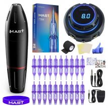 Msat K2 Professionelle Tattoo Maschine Rotary Pen Set Make-Up Permanent LCD Halo Netzteil Kit für