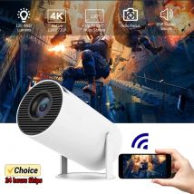 2025 HY300 Ultra 4K Ultra HD 300ANSI Portable Projector Android 11 BT5.4 Electronic Focus Built-in Speaker For Home Theater