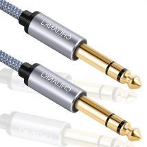 Cavo per strumenti per chitarra rimovibile, cavo Audio Stereo TRS da 6.35mm (1/4) a 6.35mm (1/4) TRS per mandolino, Amp, tavolo di miscelazione