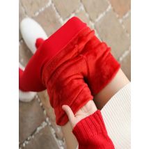 160g 300g New Design Bright Women Red Leggings Wedding Autumn Winter Plush Thickened Pantyhose Wear Benmingnian Warm Pants