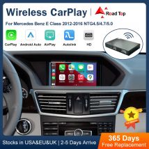 CarPlay inalámbrico superior de carretera para Mercedes Benz Clase E W212 W213 E Coupe C207 NTG4.5/4,7/5,0 2012-2016 con Airplay Android Auto