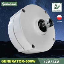 PMG 500w generatore di Turbine eoliche 12V 24V 750 Rpm AC DC Power Magnetic dinamo turbina ad acqua idro alternatore energia libera mulino a vento