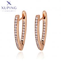 Xuping Jewelry Fashion Popular Classic Huggies Earring with Gold Color for Women Girl Mother's Day A00718531