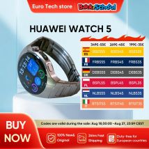 Reloj inteligente HUAWEI Watch 5, pantalla AMOLED de 1,8 pulgadas, llamadas Bluetooth, monitoreo de salud, reloj inteligente con