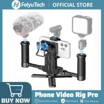 FeiyuTech Phone Video Rig Pro for iPhone 17/16/15 Pro & Pro Max, ProRes 4K Filmmaking Rig with External SSD Hub and Cooling Fan