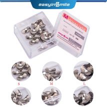 50 stücke Dental Matrix Band Schnitt konturierte Matrizen füllen Keile Metall Edelstahl hohe Qualität