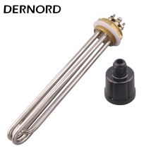 DERNORD Water Tank DN32/1.25"Tubular Water Heating Element 220V/380V 3kw 4.5kw 6kw 9kw 12kw Electrical Immersion Heater SUS304