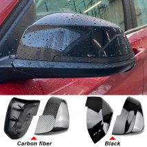 Par de tapas de cubierta de espejo retrovisor lateral de coche, color negro brillante, para BMW F20 F21 F22 F30 F32 F36 X1 F87 M3 220i 320i 328i 330i 420i 428i 435i
