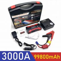 Arrancador de batería de coche de 99800mAh 20000mAh, dispositivo de arranque de 3000A, lanzador de arranque de batería portátil para artículos de refuerzo de coche