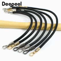 1Pc Deepeel 30/40/60/90/120cm PU Leder Tasche Riemen Frauen Handtasche ersetzen Griff Seil Gewebt Schulter Gurt DIY Taschen Zubehör