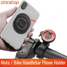 Supporto per telefono per bici, moto/mountain bike/bicicletta da strada/MTB/scooter/supporto per manubrio universale elettrico, attacco rapido/blocco/rilascio
