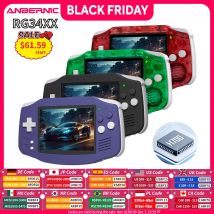 ANBERNIC RG34XX Console di gioco portatile video retrò Schermo IPS da 3,4 pollici 32G Linux Supporto sistema 64 bit 5G WiFi Bluetooth Uscita TV HD