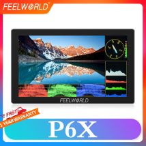 FeelWorld P6X 5.5" 4K HDMI Touchscreen 1000nit Monitor DSLR da campo per fotocamera in alluminio ad alta luminosità con 3D LUT Out Peso 249g