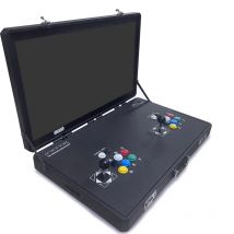 Máquina Arcade con doble Joystick LCD de 27 pulgadas, 23000 en 1, caja Pandora, videojuegos Retro 3D, consola Arcade con placa PCB instalada