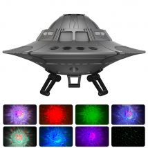 Proiettore UFO Galaxy Luci notturne a LED Luce laser a cielo stellato a LED per bambini e adulti, Lampada a LED da soffitto con nebulosa stellata con telecomando