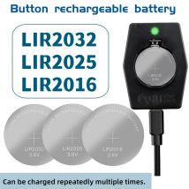 2-10PCS LIR2032 LIR2025 LIR2016 Batteria ricaricabile CR2032 CR2025 CR2016 Ricarica al litio Può sostituire CR2032 per gli orologi