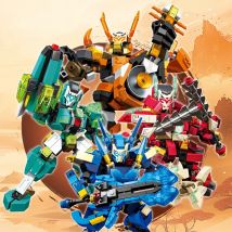 SEMBO Superheld Mecha Assemblage Bausteine Chinesischen Stil Mech Modelle Roboter Bau Sets Kinder Spielzeug für Jungen DIY Geschenke
