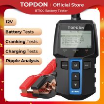 TOPDON BT100 12V Tester batteria per auto Analizzatore tester batteria diagnostica automobilistica digitale Strumento scanner di ricarica avviamento veicolo