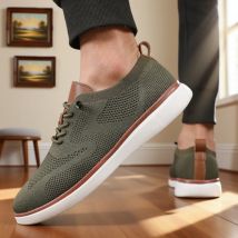 Leichte Strickschuhe für Herren, hochwertiges Design, atmungsaktives Mesh, coole flache Turnschuhe, ausgezeichnete Alltagskleidung, Wanderschuhe für Herren