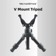 Professional Hunting Shooting Tripod Adjustable V Yoke Head Mini Aluminum Camera Portable Tripod Stand for Shooting Outdoors