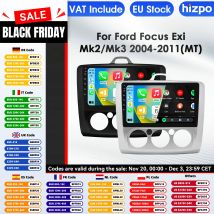 Hizpo Carplay 4G 6115 AI Systems Android Radio Samochodowe do Ford Focus 2 3 Mk2 Mk3 2004-2011 Multimedialny Odtwarzacz Wideo GPS BT Autoradio