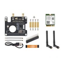 CAPPELLO PCIe a M.2 E KEY per Raspberry Pi 5, compatibile con NGFF (chiave M.2 E) NIC wireless, supporta connessione USB Bluetooth, HAT+