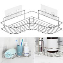 Scaffale per il bagno di casa Scaffale per sapone per shampoo durevole triangolare in acciaio inossidabile per accessori per interni da cucina