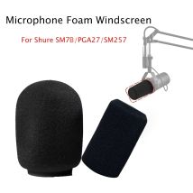 2PCS Windschutzscheibe für Shure SM7B, Mikrofon Pop Filter Abdeckung, Mic Schaum Abdeckung Ersatz Noise Reduction für SM7B PGA27 SM257 Mic