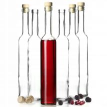 KADAX 6x Bottiglia da 500ml Per Tinture Con Sughero Fi19