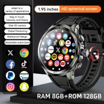 Smartwatch originale H19 Smart Watch Android 10.0 con 190 °   Telecamera rotativa GPS WIFI Schermo Amoled più grande da 1,95 pollici 256 GB di archiviazione