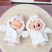 Engel für Labubu Puppe Kleidung Set Hut 17 cm Kleidung Schuhe Puppe DIY Zubehör Training Sitzen Party Spiele Spielzeug Geschenke