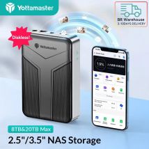 Yottamaster2.5"/3.5" SATA HDD NAS Red Almacenamiento en la nube privada Caja para disco duro Almacenamiento en la nube con caja para HDD externa