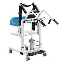Silla de cambio multifunción, silla cómoda, elevador hidráulico Manual para pacientes, silla de ducha, transporte, transferencia de altura de elevación ajustable