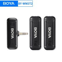 Boya BY-WM3T2-M2 drahtloses Laval ier Revers 3,5mm trs Rausch unterdrückung mikrofon für Canon, Nikon, Sony Kameras Vlogging Aufnahme