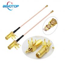 1 SZTUK Kabel IPX do SMA 4-pinowy PCB SMA / RP-SMA żeński do 1-го generacji RF1 żeńskie gniazdo RG178 Pigtail WIFI Antena Zworka BEVOTOP