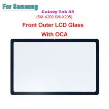 NO LCD For Samsung Galaxy Tab A8 10.5" SM-X200 SM-X205 X200 X205 Touch Screen Panel Tablet Front Outer LCD Glass Lens With OCA
