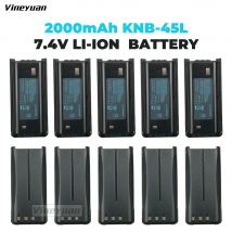 10X KNB-45 KNB-45L 2000mAh Li-ion Battery Compatible for Kenwood TK-3312 TK-2200 TK-2207 TK-2312 TK-3200 TK-3207 TK-2202L TK-221