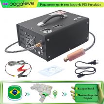 300Bar 4500Psi Tragbarer PCP-Luftkompressor Eingebautes 220-V/110-V-Netzteil Set Druckwert Automatischer Stopp Geeignet