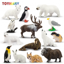 14Pcs Simulation Polar Tier Modell Spielzeug Mini Figuren Puppen Action Figuren Spielzeug für Kinder Set Geschenk Kuchen Dekoration