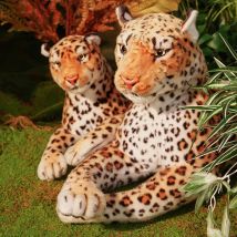 170cm Lifelike Leopard Plush Toys Soft Stuffed Animals Giant Real Life Dolls High Quality Cheetah Model for Kids Gift Room Decor