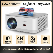 ThundeaL TD92Pro Mini proyector Full HD 1080P proyector 5G WiFi Android 4K Video TD92 Pro proyector portátil película 3D cine en casa