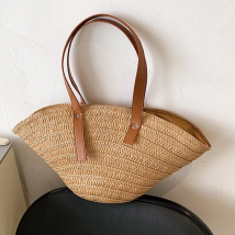 Sommer große Kapazität Tasche Frauen neuen Stil kleine gewebte Frauen tasche Mode Umhängetasche Gemüse korb vielseitige Stroh gewebt