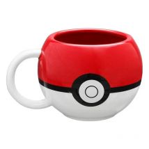 Taza  3D Pokeball Pokemon Cerámica 440 ml