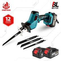 ONEVAN 3600W 12000SPM Sega alternativa elettrica a batteria senza spazzole Taglierina per legno in metallo a velocità variabile per Makita 18V Batteria Pin