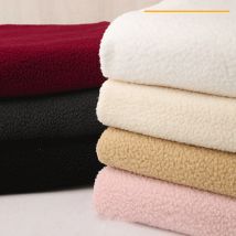 Verdickter Lammwollstoff für Winter-Hoodies, Sportanzüge, Puppen, warme Futterstoffe, handgefertigtes DIY-Kleidungstuch, 0,5 m/1 m/2 m