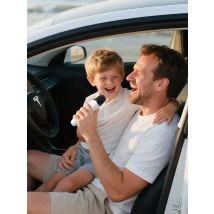 T1-테슬라 Car Karaoke Microphone, 테슬라 Rechargeable Caraoke Mic with USB-A & USB-C Receiver, Plug to Use，No Need Pair