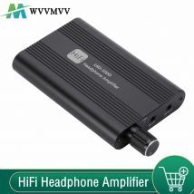 WvvMvv 16-300 ohm Amplificatore per cuffie 16-150 ohm HiFi Amplificatore per auricolari Jack da 3,5 mm Aux Amplificatore audio regolabile portatile