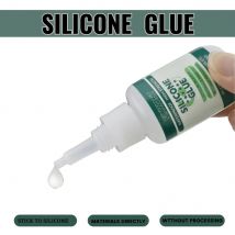 FIXWANT Silikonkleber RTV Silikonkautschuk TPR/TPU/PVC/ABS/Latex Leder Holz Transparenter Kleber DIY Panel Kleber 20ML